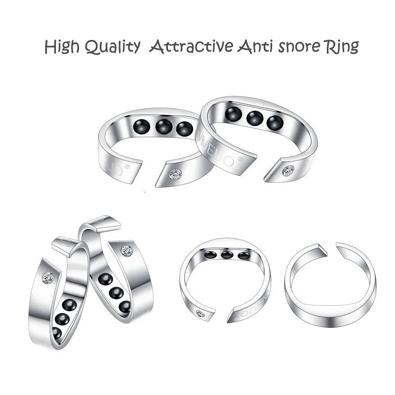 JYHEALTH Anti-Snore Ring – Magnetic Therapy Acupressure Stop Snoring Device for Better Sleep