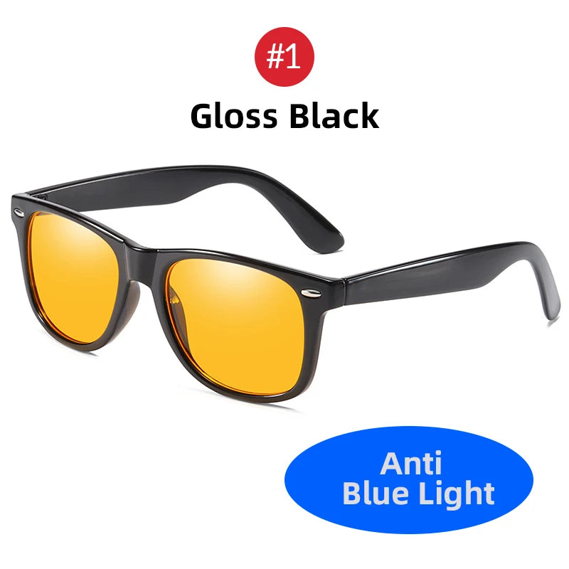 VIVIBEE Classic Square Blue Light Blocking Glasses – Unisex Gaming, Office, Computer Eyewear