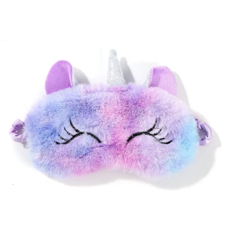 Cartoon Unicorn Sleeping Mask – Cute Kids Eye Mask for Travel, Party, and Rest