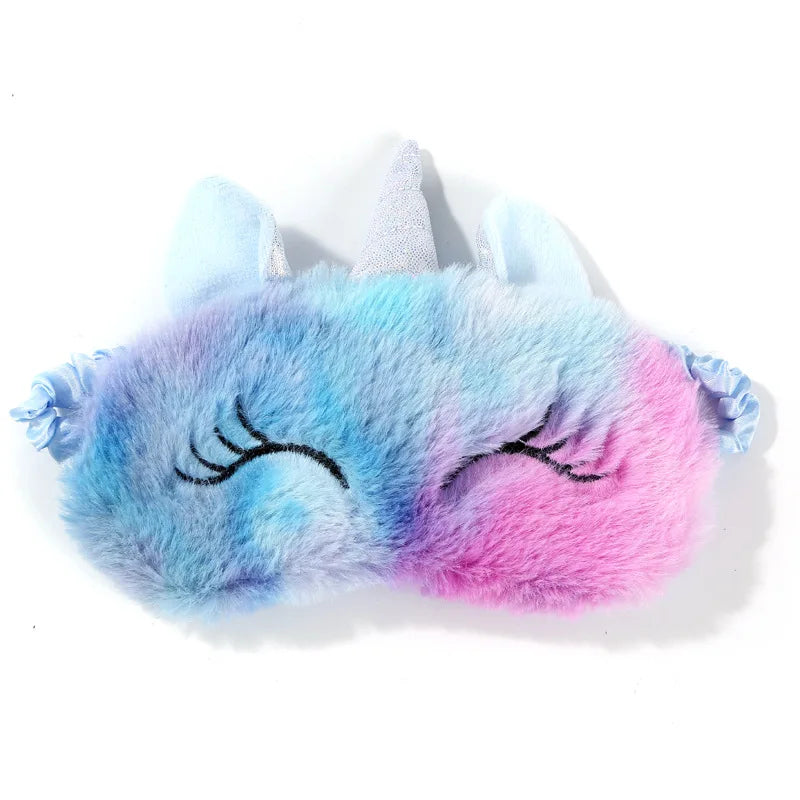 Cartoon Unicorn Sleeping Mask – Cute Kids Eye Mask for Travel, Party, and Rest