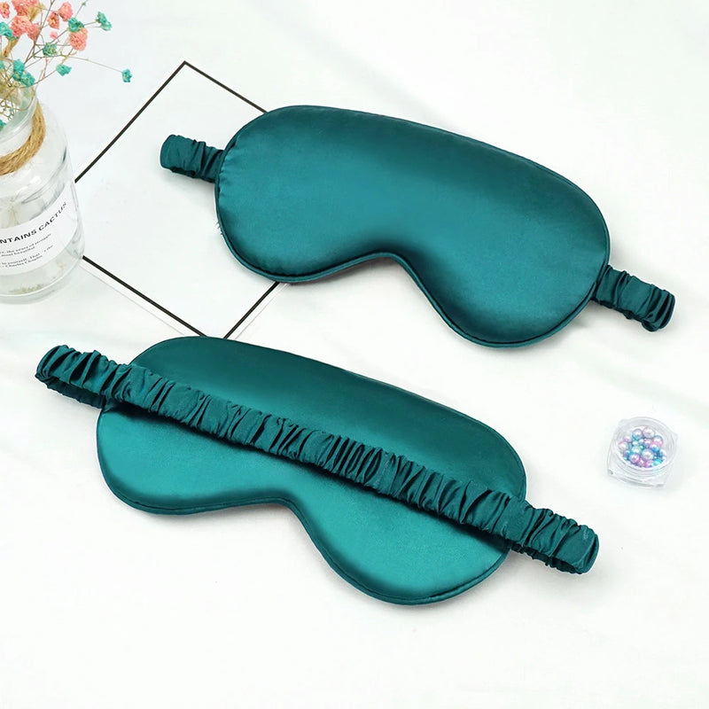 Soft Silk Sleep Eye Mask – Lightweight Shading Eye Patch for Travel and Relaxation