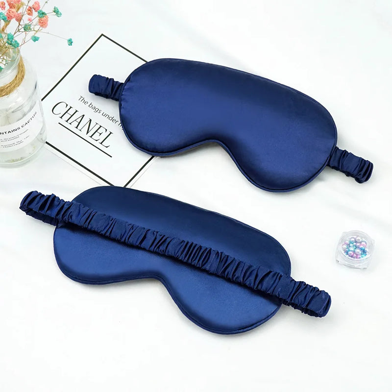 Soft Silk Sleep Eye Mask – Lightweight Shading Eye Patch for Travel and Relaxation