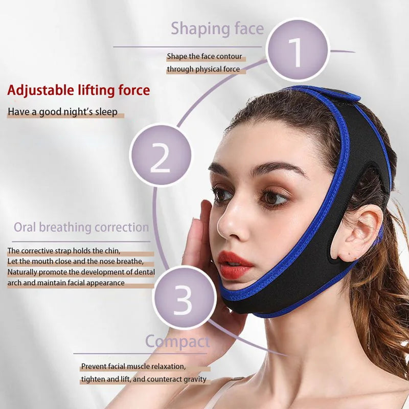 Anti-Snoring Belt – Triangular Chin Strap and Mouth Guard for Better Sleep and Breath Health