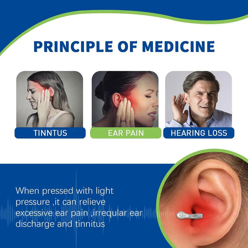 Portable Tinnitus Relief Clip – Magnetic Ear Care for Ringing, Pressure & Discomfort