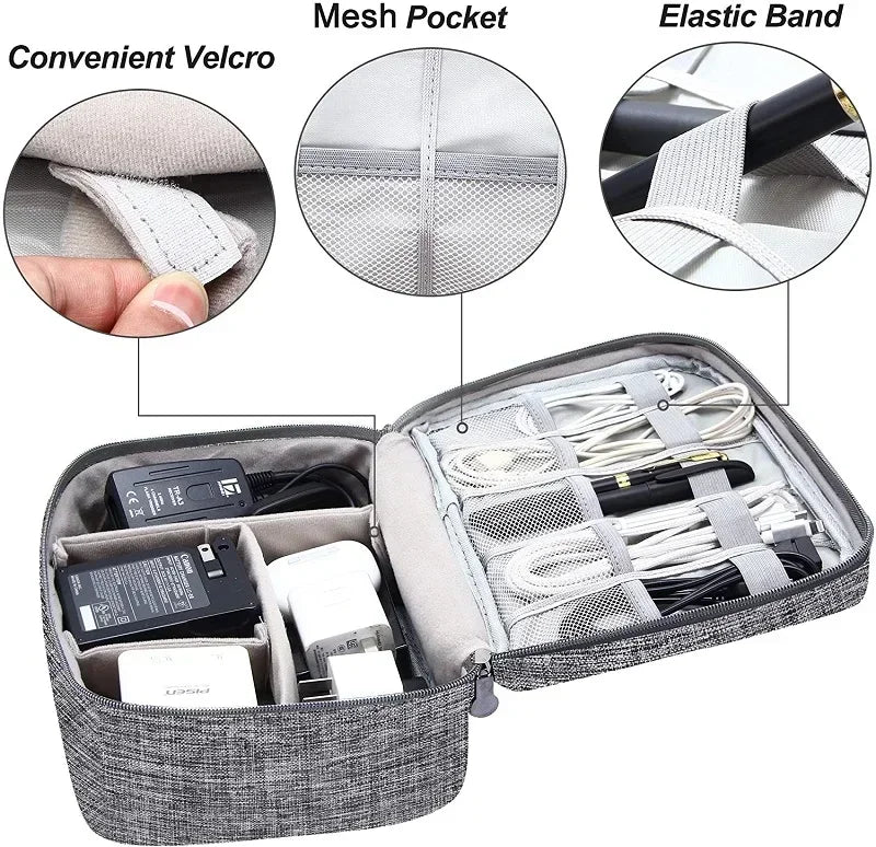 Multi-functional Waterproof Digital Organizer – Large Capacity Travel Storage Bag