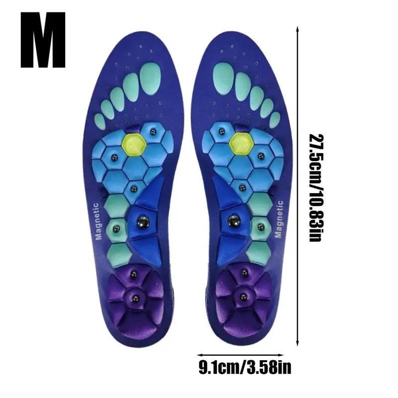 Magnetic Therapy Massage Insoles | Acupressure Orthopedic Inserts for Foot Comfort & Detox