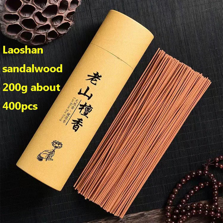 200g Natural Laoshan Sandalwood Incense Sticks – 21cm Bulk Pack for Fresh Air and Meditation