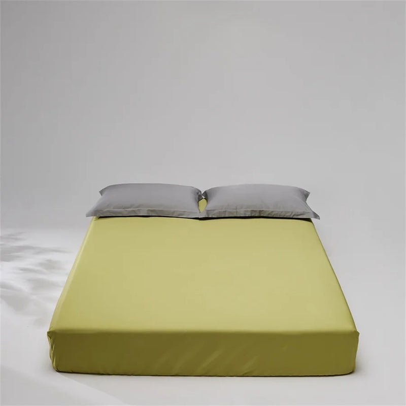 100% Egyptian Cotton Fitted Sheet with Elastic Band | Luxury 1000 Thread Count Soft Colour Bed Linen