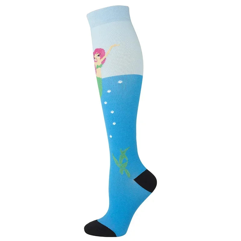 Nurse Compression Stockings  Anti-Fatigue, Varicose Veins Relief, and Sports Socks for Men and Women