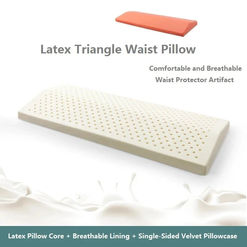 Natural Latex Bed Lumbar Pillow Helps Pregnant Women Sleep Side Maternity Pillow Cervical Pillow