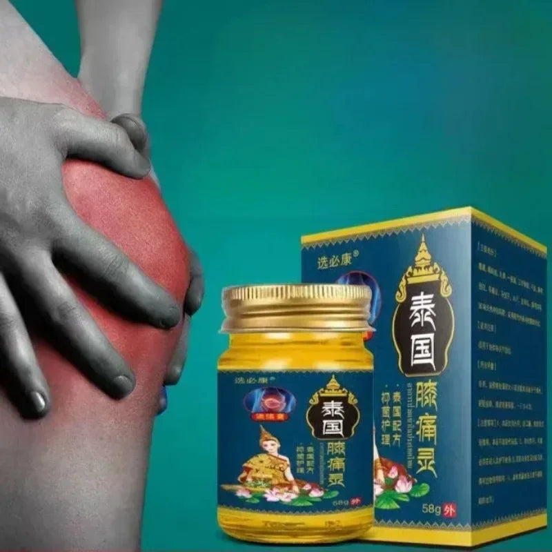 Thai Knee Pain Cream – Synovial Ointment for Joint Relief, Blood Circulation, & Muscle Relaxation