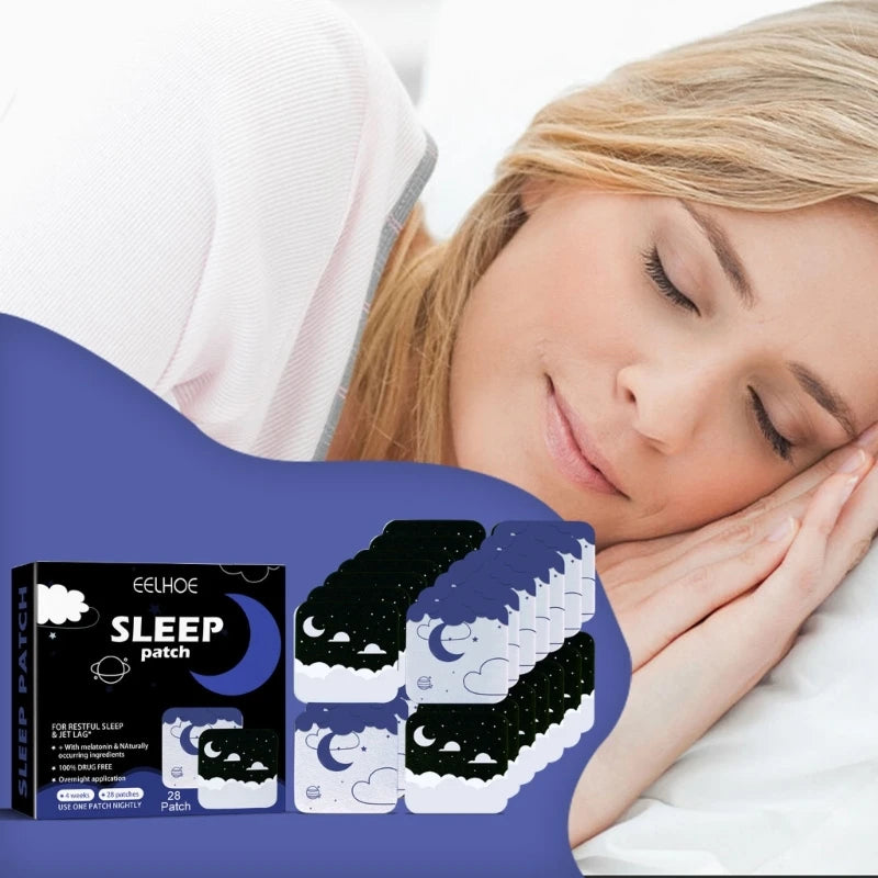 28pcs Herbal Sleep Aid Patches – Natural Relaxation Stickers for Better Sleep for Men & Women