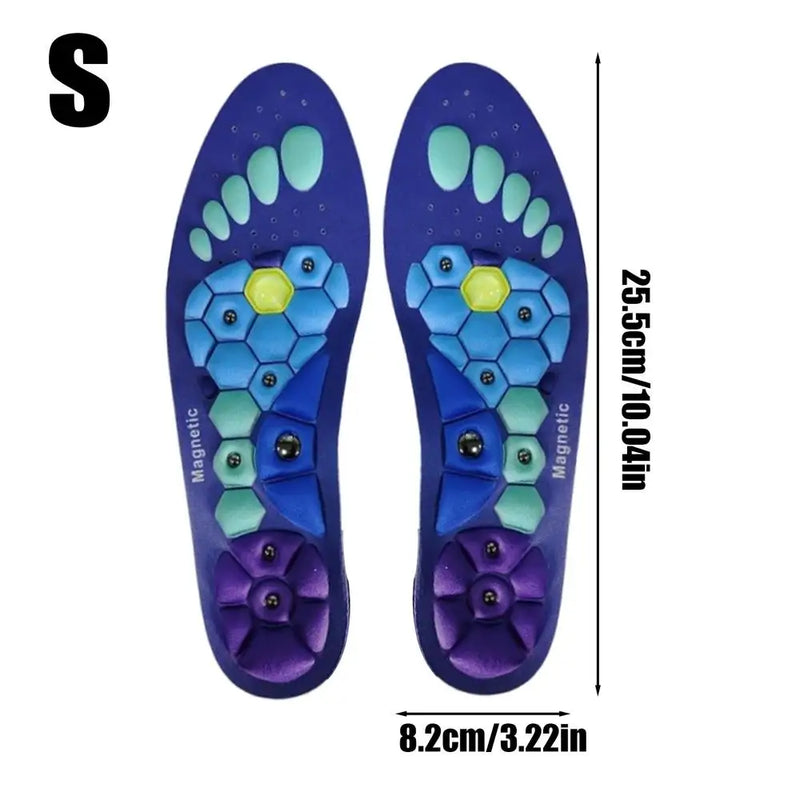 Magnetic Therapy Massage Insoles | Acupressure Orthopedic Inserts for Foot Comfort & Detox