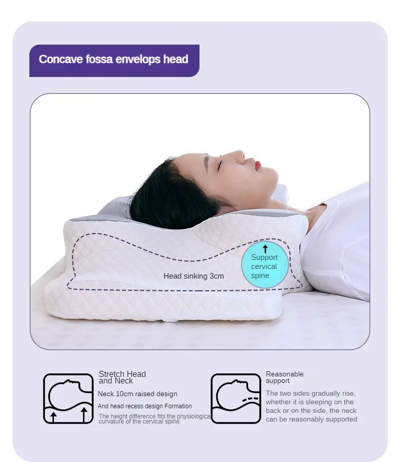 Butterfly Memory Foam Cervical Pillow – Orthopedic Neck Pain Relief Sleeping Pillow