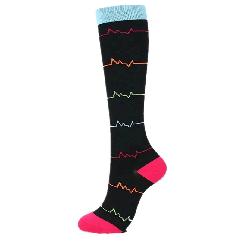 Nurse Compression Stockings  Anti-Fatigue, Varicose Veins Relief, and Sports Socks for Men and Women