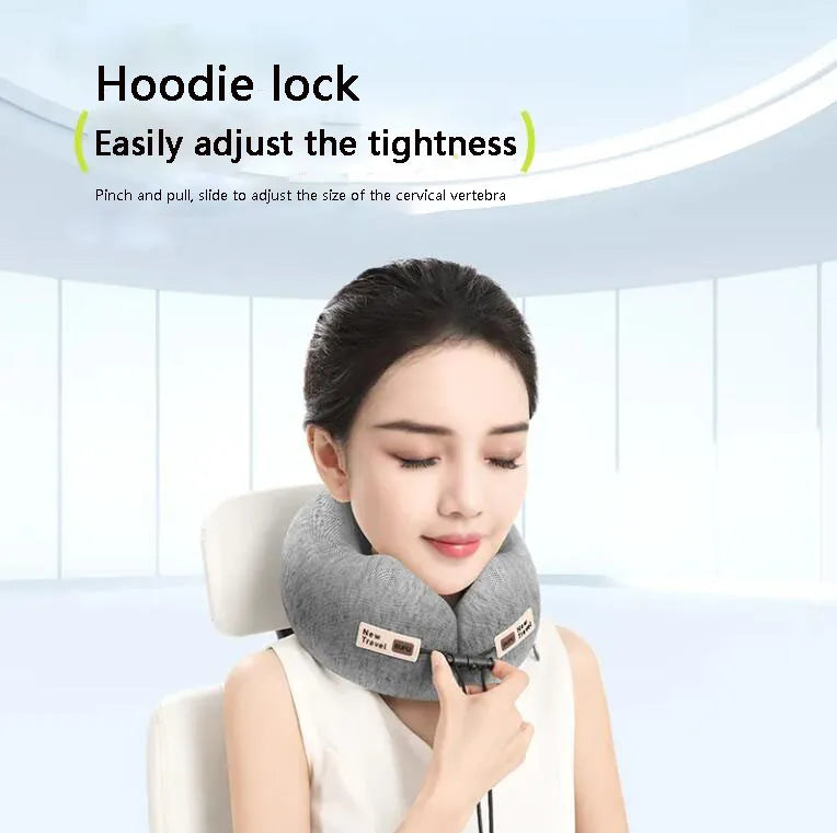 U-Shaped Memory Foam Neck Pillow, Soft Slow Rebound Travel Pillow for Airplane, Car, and Sleeping