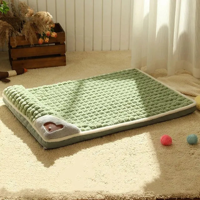 Winter Warm Dog Mat & Luxury Pet Bed with Removable Washable MADDEN Cover