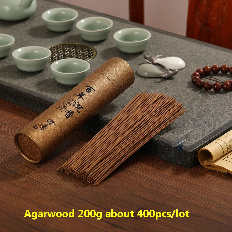 200g Natural Laoshan Sandalwood Incense Sticks – 21cm Bulk Pack for Fresh Air and Meditation