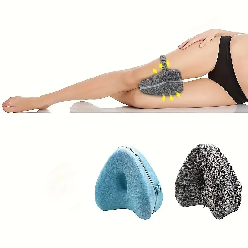 1pc Leg Pillow Ergonomic for Side Sleeping  Knee Pillow Side Sleeper Leg Support Cushion With Remo.