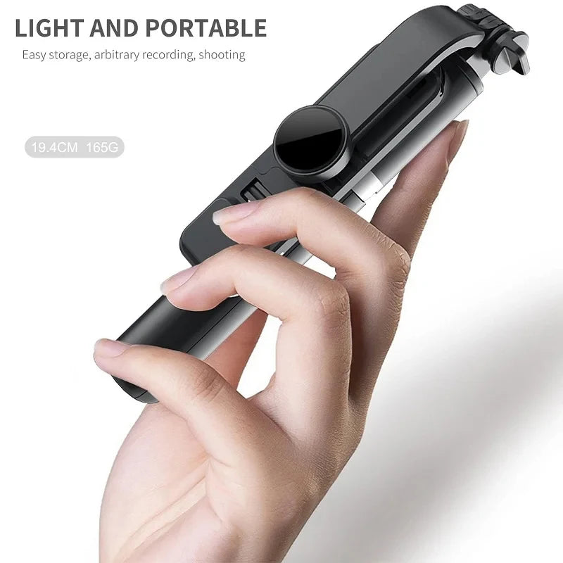 Xiaomi Selfie Stick with Bluetooth Remote, LED Fill Light, and Tripod for Android & iOS