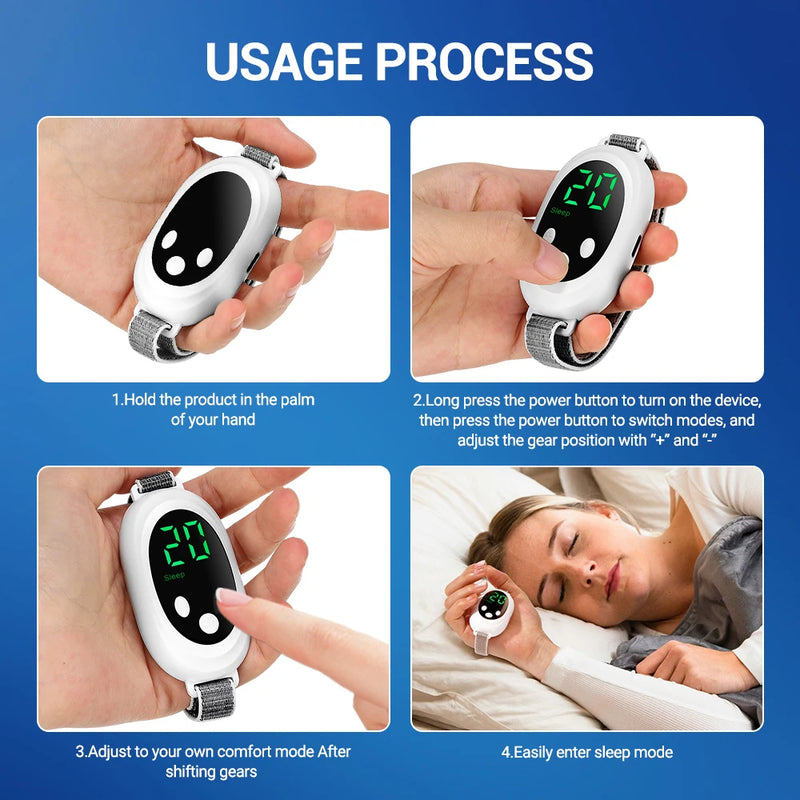 Microcurrent sleep aid device – ems sleep instrument for insomnia, stress, and anxiety relief