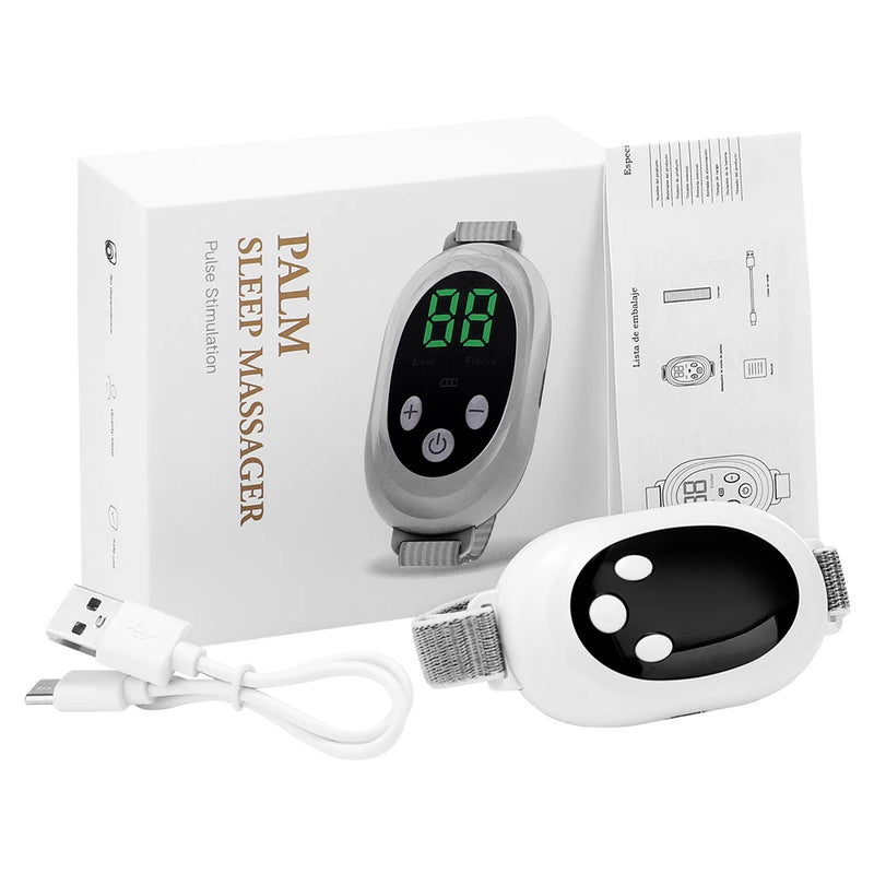 Microcurrent sleep aid device – ems sleep instrument for insomnia, stress, and anxiety relief