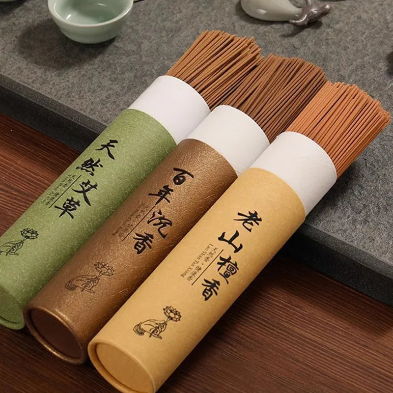 200g Natural Laoshan Sandalwood Incense Sticks – 21cm Bulk Pack for Fresh Air and Meditation