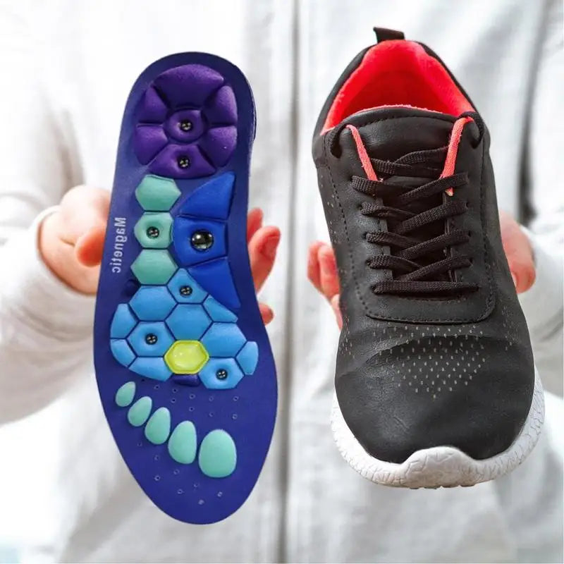 Magnetic Therapy Massage Insoles | Acupressure Orthopedic Inserts for Foot Comfort & Detox