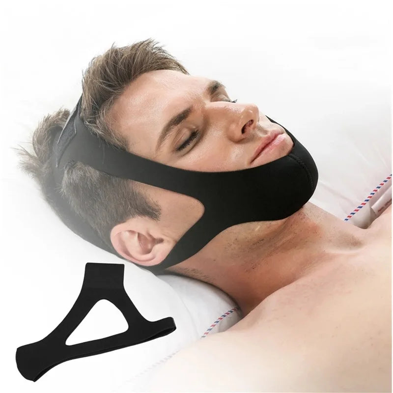 Anti-Snoring Belt – Triangular Chin Strap and Mouth Guard for Better Sleep and Breath Health