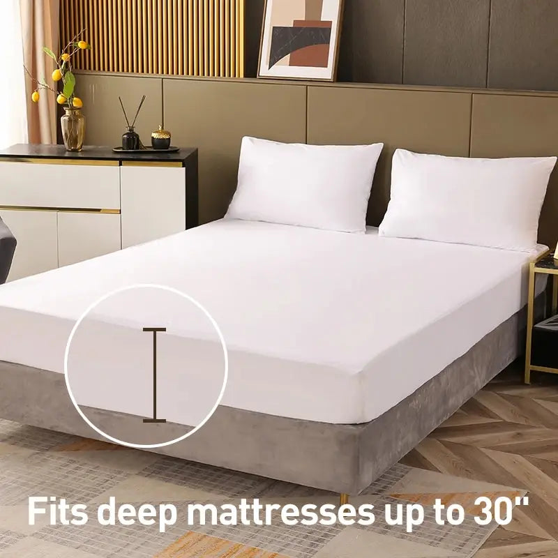 Waterproof Mattress Protector – Breathable & Noiseless Fully Fitted Cover