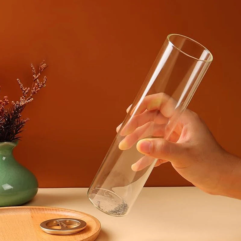 Modern Glass Incense Burner – Anti-Ash Floating Incense Holder with Removable Glass Catcher