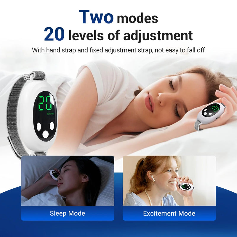 Microcurrent sleep aid device – ems sleep instrument for insomnia, stress, and anxiety relief