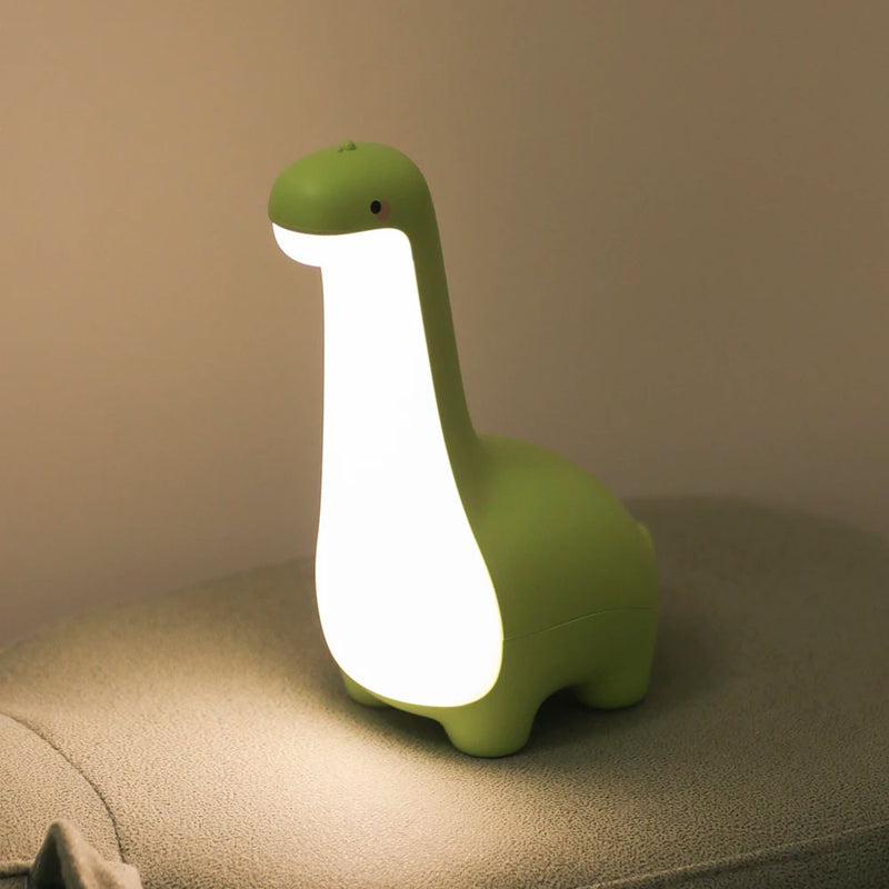 Rechargeable Dinosaur Night Light – Touch Control, Eye-Protection, Kids Bedside Lamp