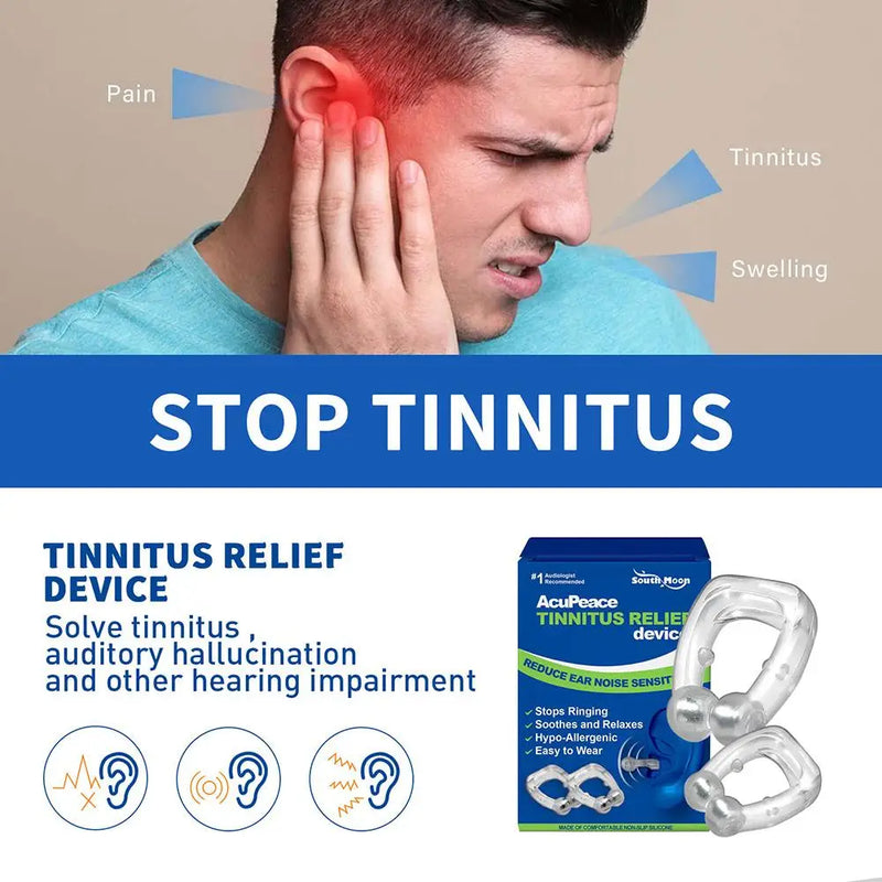 Portable Tinnitus Relief Clip – Magnetic Ear Care for Ringing, Pressure & Discomfort