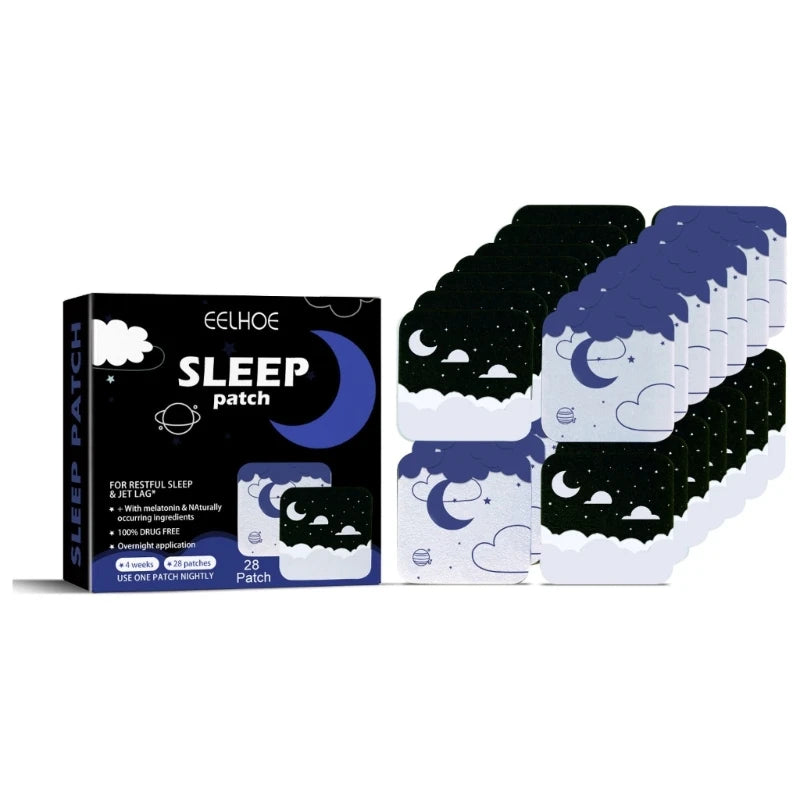 28pcs Herbal Sleep Aid Patches – Natural Relaxation Stickers for Better Sleep for Men & Women