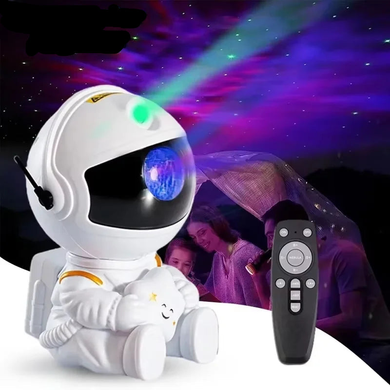 Star Projector Galaxy Night Light – Astronaut Space Projector with Starry Nebula for Bedroom & Kids