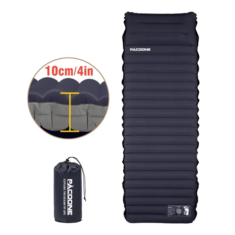 Ultralight Self-Inflating Camping Mattress with Built-In Pump, Thick Air Mat for Hiking and Travel