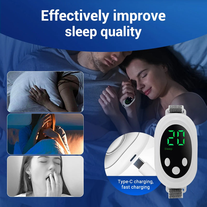 Microcurrent sleep aid device – ems sleep instrument for insomnia, stress, and anxiety relief