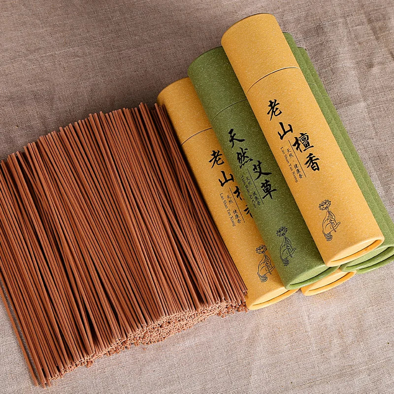 200g Natural Laoshan Sandalwood Incense Sticks – 21cm Bulk Pack for Fresh Air and Meditation