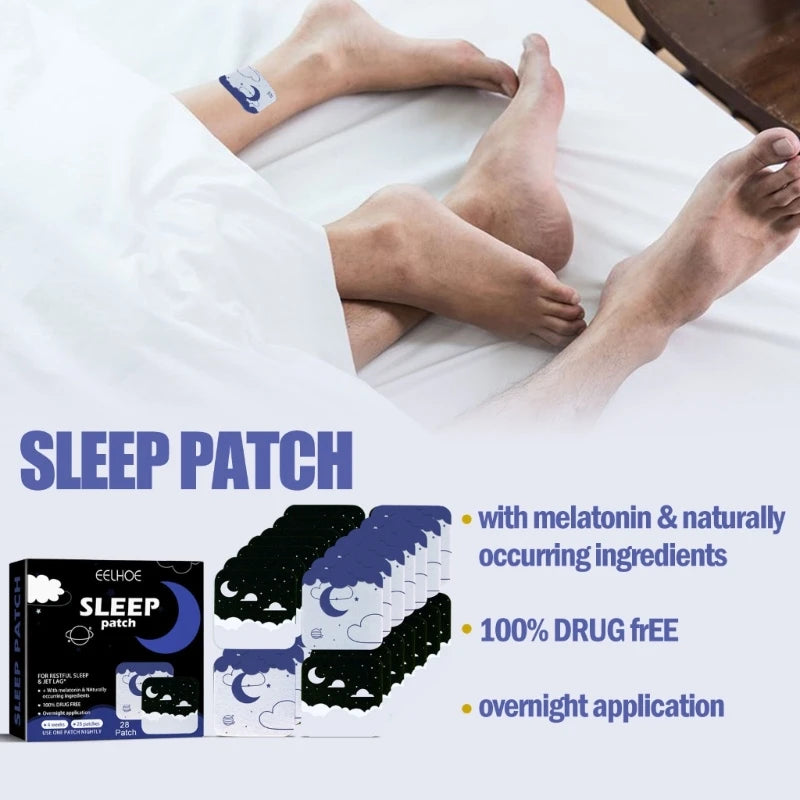 28pcs Herbal Sleep Aid Patches – Natural Relaxation Stickers for Better Sleep for Men & Women