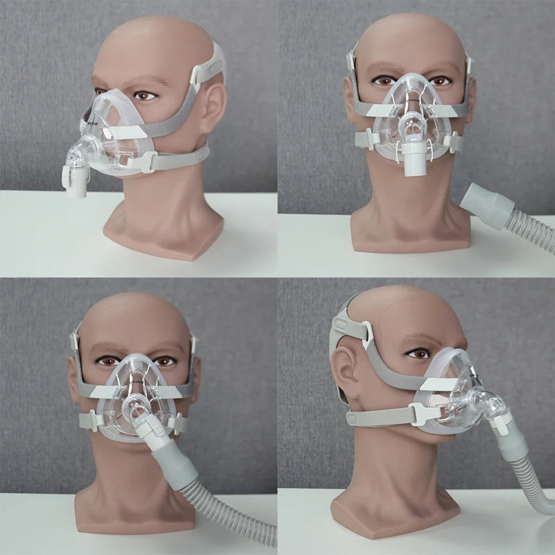 CPAP Mask with Headgear - Full Face Mask for CPAP/APAP/BiPAP Machines, Anti-Snoring