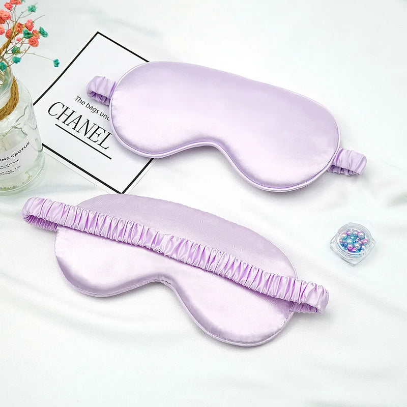 Soft Silk Sleep Eye Mask – Lightweight Shading Eye Patch for Travel and Relaxation