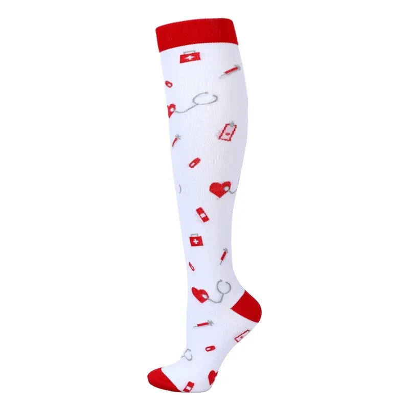 Nurse Compression Stockings  Anti-Fatigue, Varicose Veins Relief, and Sports Socks for Men and Women