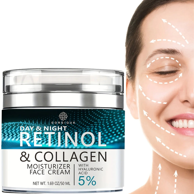 GORGIQUE Retinol Face Moisturizer Cream – Anti-Aging Hydration for Day & Night Use