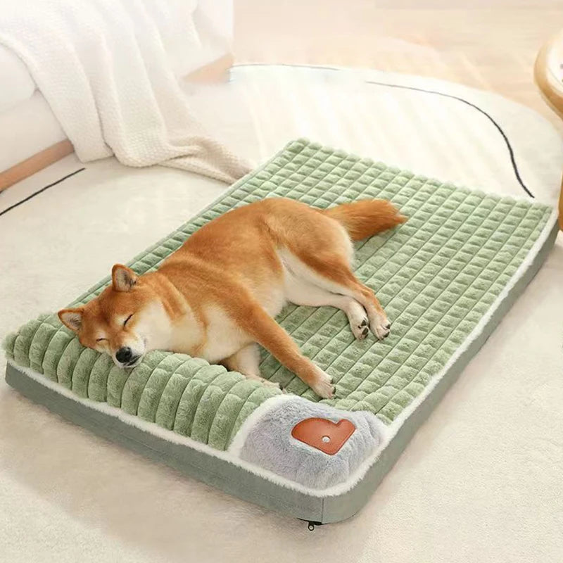 Winter Warm Dog Mat & Luxury Pet Bed with Removable Washable MADDEN Cover