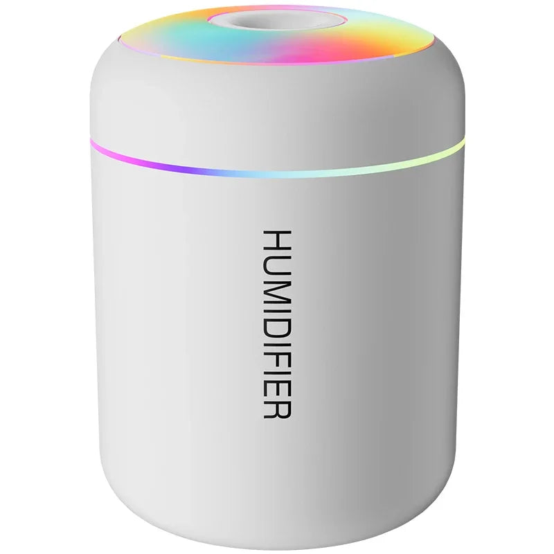 180ML Mini Air Humidifier – USB Aroma Diffuser, Essential Oil Purifier, Mist Maker for Car & Home