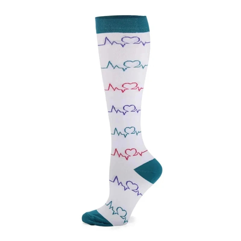 Nurse Compression Stockings  Anti-Fatigue, Varicose Veins Relief, and Sports Socks for Men and Women