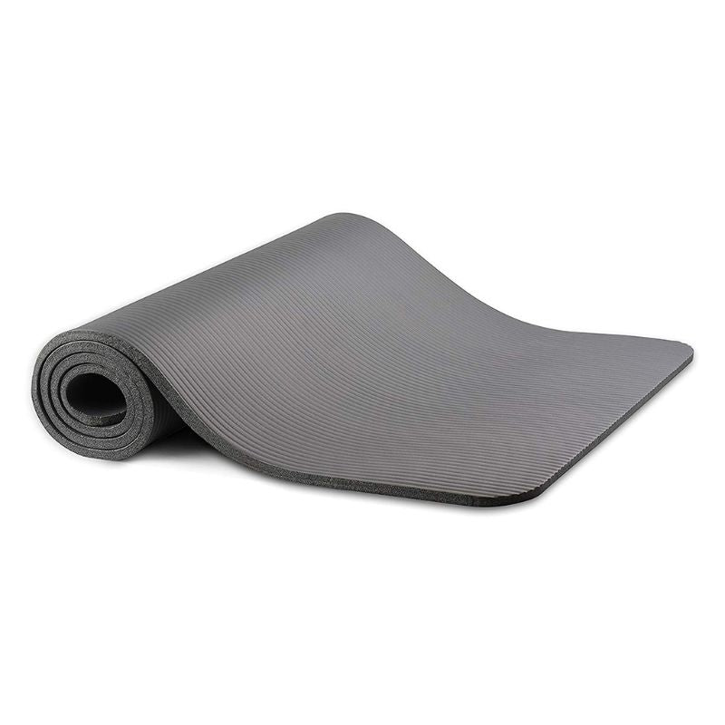 Non-Slip Yoga Mat – 10mm Thick NBR Exercise Mat for Home Gym, Pilates & Fitness with Carry Strap