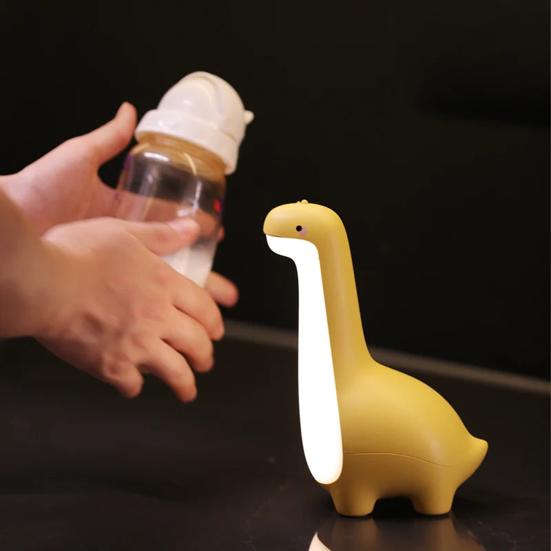 Rechargeable Dinosaur Night Light – Touch Control, Eye-Protection, Kids Bedside Lamp