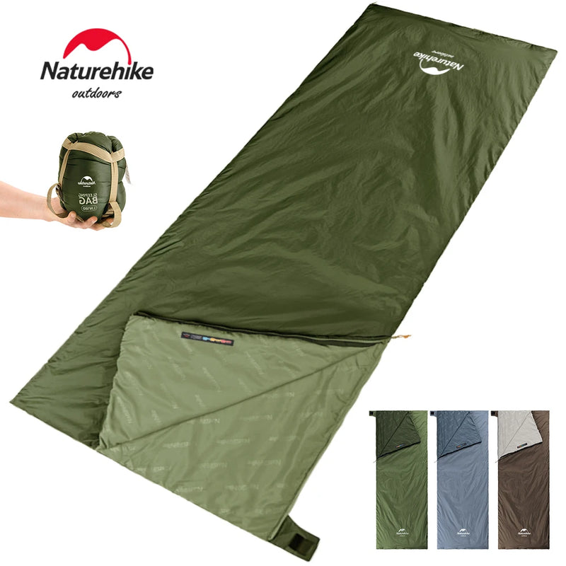 Naturehike Ultralight Sleeping Bag, 3-Season Waterproof Cotton Sleeping Bag for Camping & Hiking